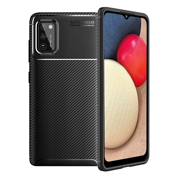 Carbon Shield Samsung Galaxy A02s etui - sort Black