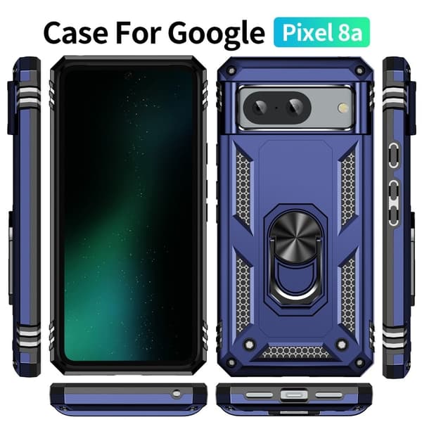 Bofink Combat Google Pixel 8A deksel - Blå Blue