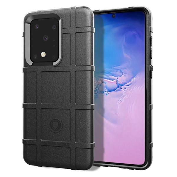 Rugged Shield cover - Samsung Galaxy S20 Ultra – Sort Black