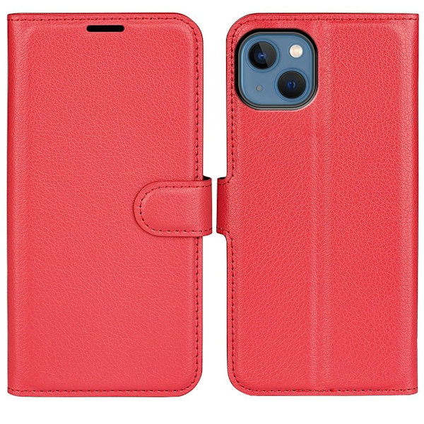 Classic iPhone 14 Plus flip kuoret - Punainen Red