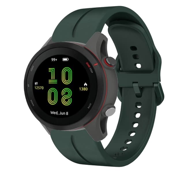 Huawei Watch 3 Pro / GT 2 Pro / GT 2e / GT silikonrem - Svartgrønn Green
