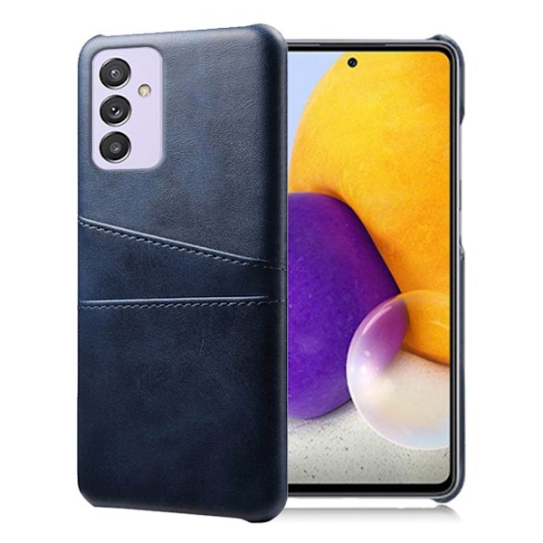 Dual Card Etui Samsung Galaxy Quantum 2 / A82 5g - Blå Blue