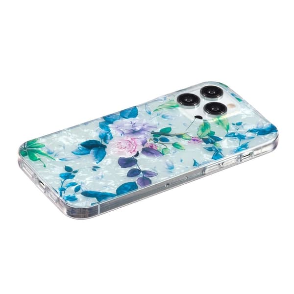 Marble iPhone 14 Pro Max Suojakotelo - Rose Blue