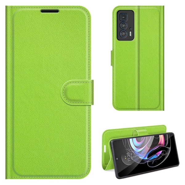 Classic Motorola Edge 20 Pro Flip Etui - Grøn Green