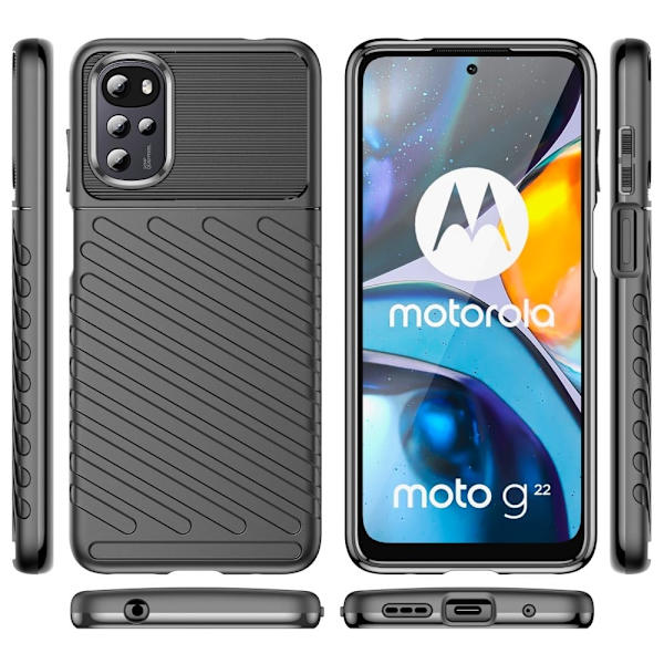 Thunder Motorola Moto G22 cover - Sort Black
