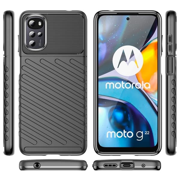 Thunder Motorola Moto G22 skal - Svart Svart