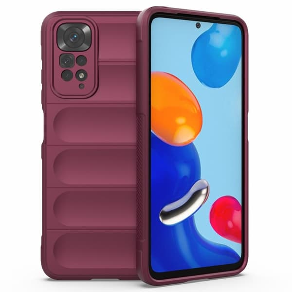 Mjukt greppformat Xiaomi Redmi Note 11S / Xiaomi Redmi Note 11 skal - Röd Röd
