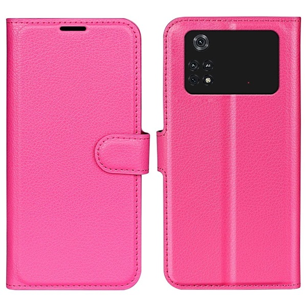 Classic Xiaomi Poco M4 Pro flip etui - Rose Pink