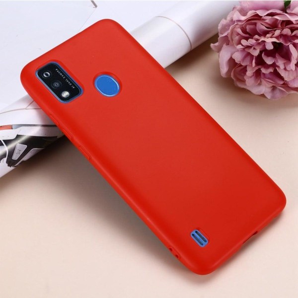 Matte liquid silicone cover for ZTE Blade A51 - Red Red