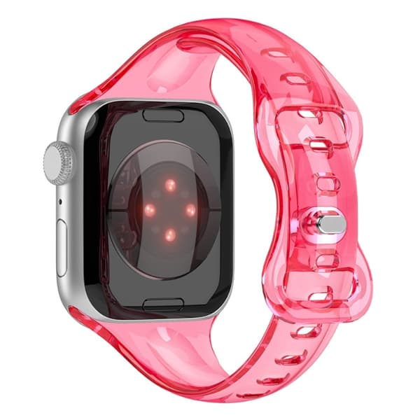 Apple Watch 49mm / 45mm / 44mm / 42mm Fleksibel urrem - Fluorescens Rosa Pink