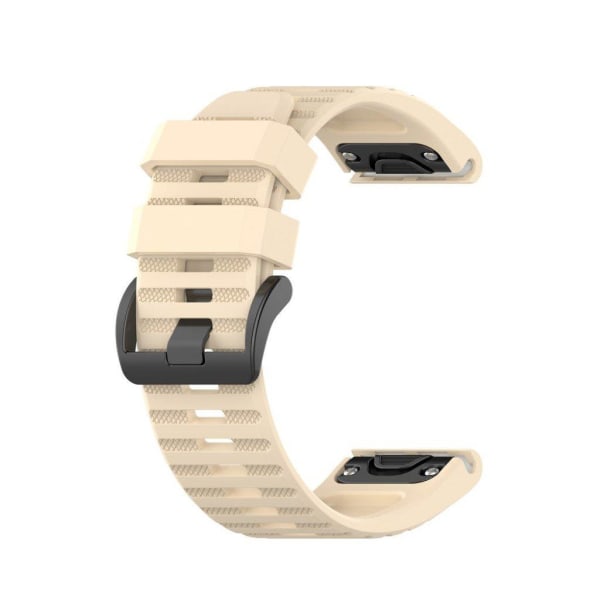 Garmin Fenix 6X -kellon kestävä ranneke - Beige Brown