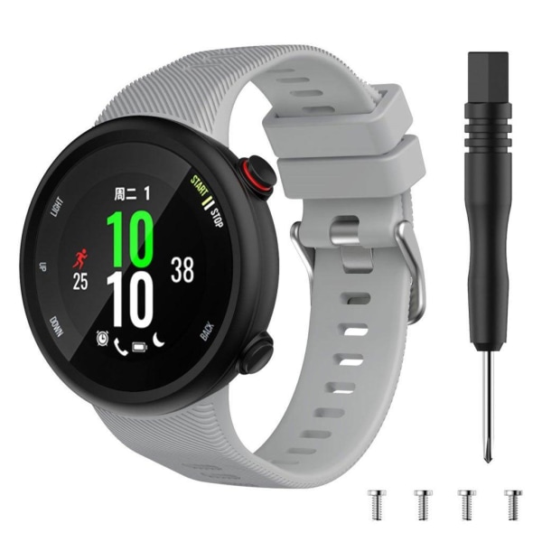 Garmin Forerunner 45 cool silikone Urrem - Grå Silver grey