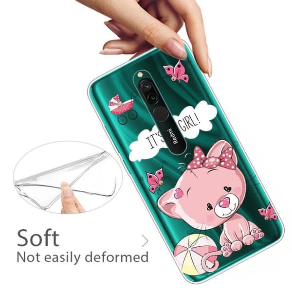 Deco Xiaomi Redmi 8 deksel - It's A Girl Pink