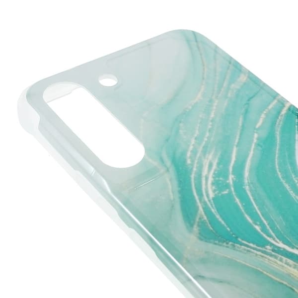 Marble Samsung Galaxy S22 Plus Etui - Green Wave Klinkekule Green