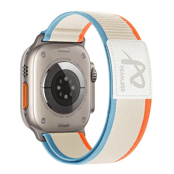 Apple Watch Series 41 mm - 40 mm - 38 mm handledsrem Nylonarmband - Mjölk Vit Vit