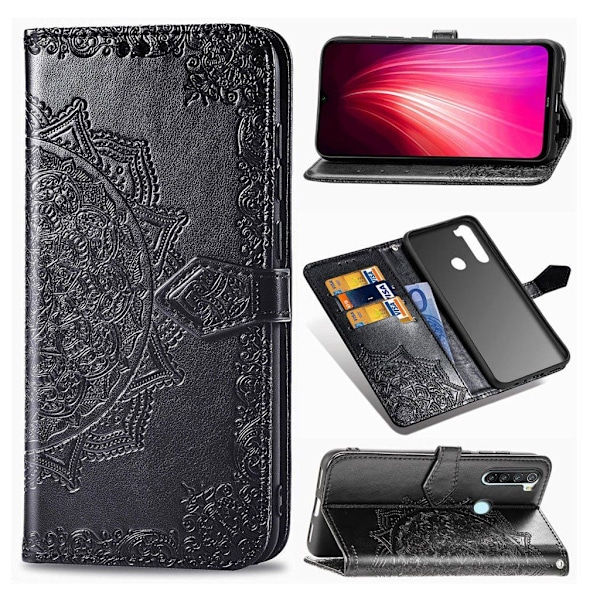 Mandala Xiaomi redmi Note 8 Flip Veske - Svart Black