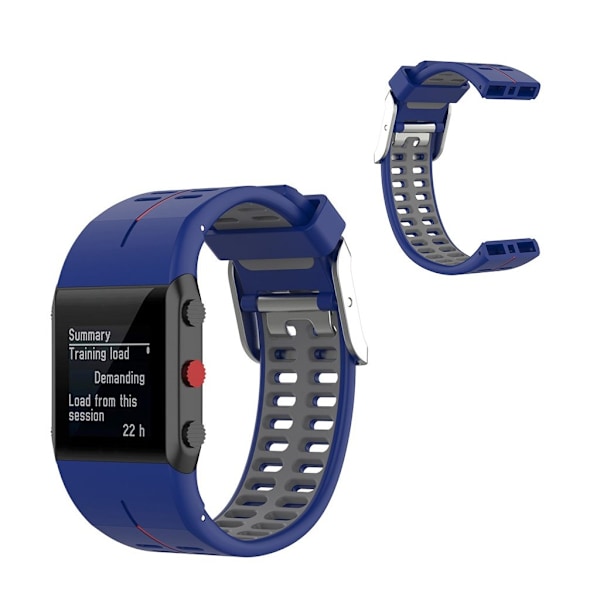 Polar V800 bi-farve silikone rem - blå / grå Blue