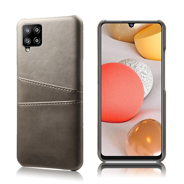 Samsung Galaxy A42 5G skal med korthållare - Silver/Grå Silvergrå