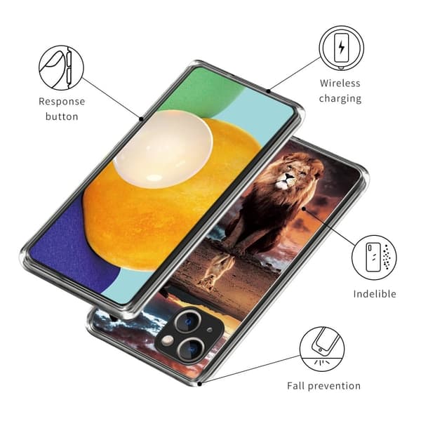 Deco iPhone 15 Plus kotelot - Leijona Brown
