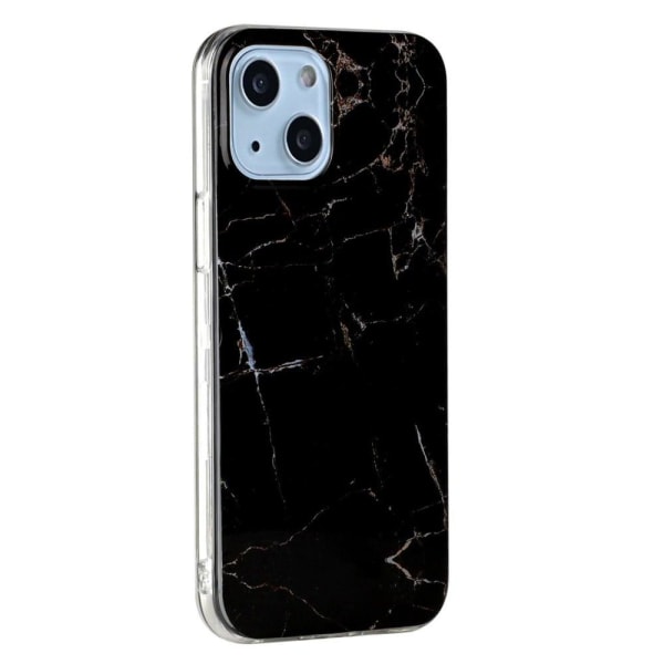 Marble design iPhone 14 cover - Sort Marmor Black