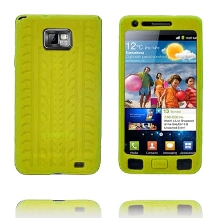 Høyway (Hvit) Samsung i9100 Galaxy S2 Deksel Yellow