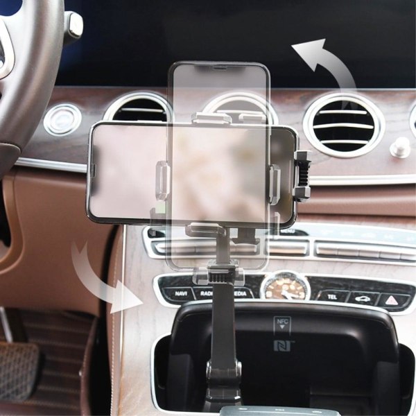 Universal rotatable car phone mount for 4.7-6.7inch Phones Svart