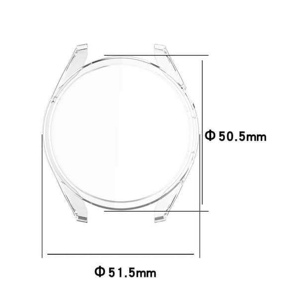 Huawei Watch 3 Pro cool TPU-cover - Transparent Transparent