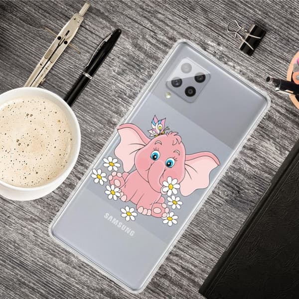 Deco Samsung Galaxy M62 / F62 Etui - Elefant Pink