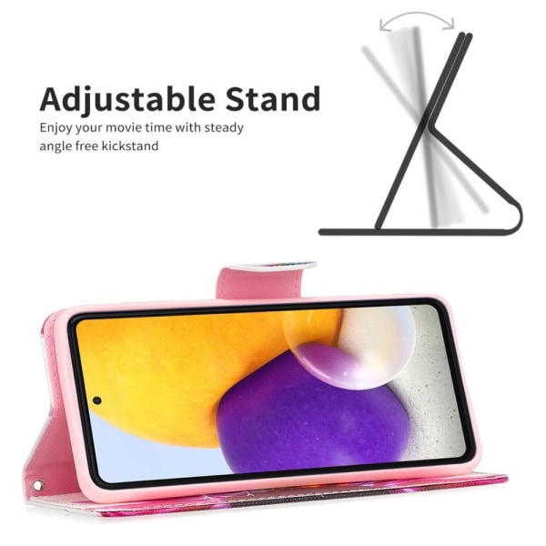 Wonderland Samsung Galaxy A73 Flip Etui - Solsikke Multicolor