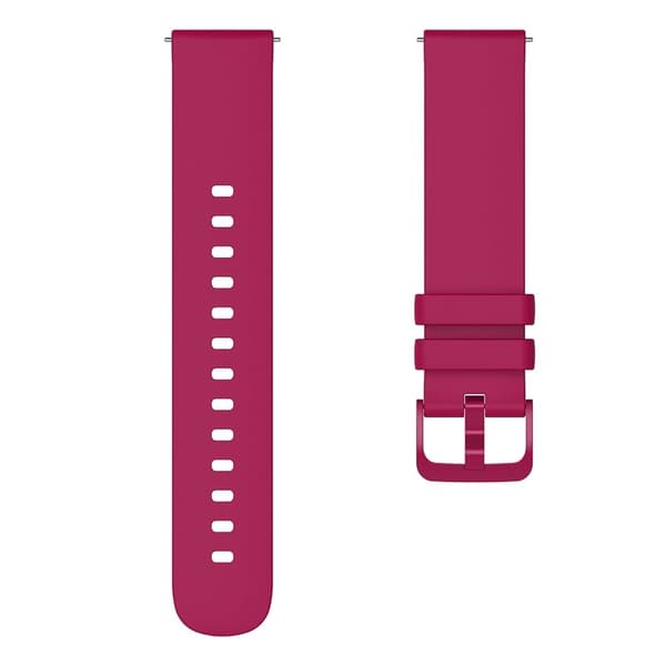 20 mm universal enkel silikone-urrem - Mørklilla Purple