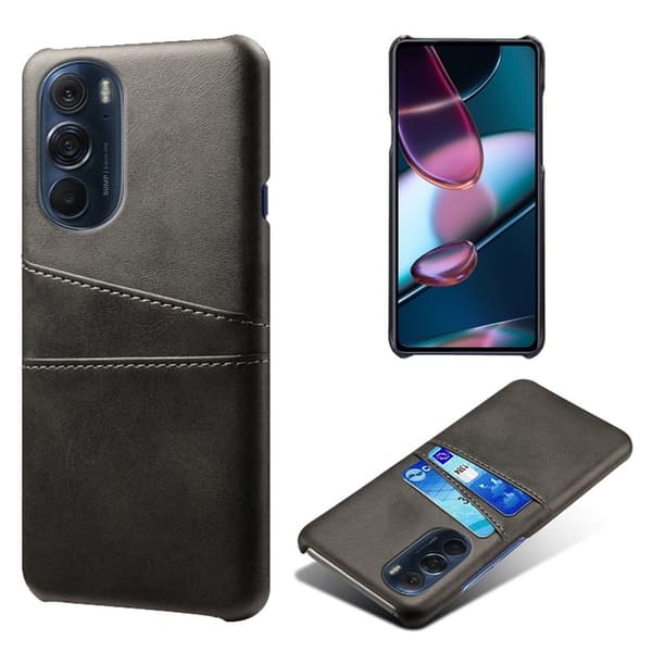 Dual Card Etui Motorola Edge X30 - Sort Black