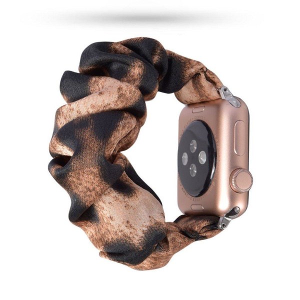 Apple Watch Series 5 40mm cool trasa mönster klockarmband - Light brun leopard Brun