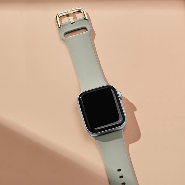 Apple Watch Ultra simple silikonerem - Grå Silver grey