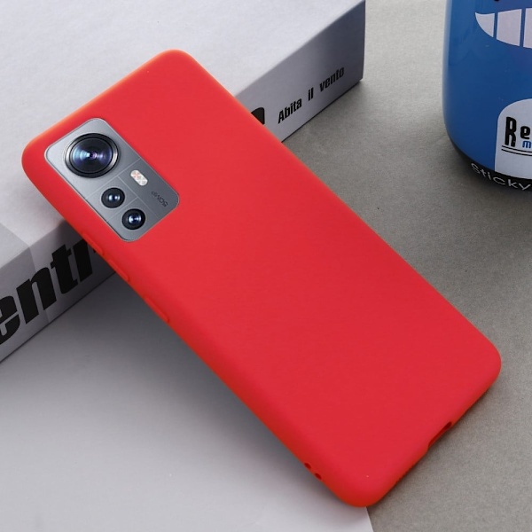 Matta nestesilikoninen kuori Xiaomi 12S / Xiaomi 12X / Xiaomi 12 - Punainen Red