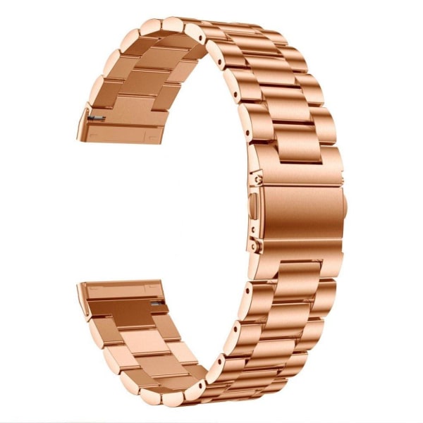 rostfritt stål hållbar klockarmband för Fitbit Versa 3 - rosa gu Rosa