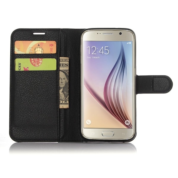 Klassisk Samsung Galaxy S7 Flip Etui - Sort Black