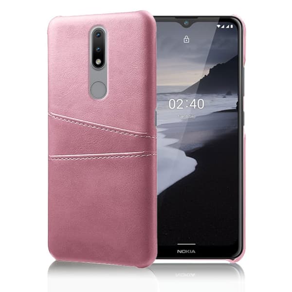 Dual Card Etui Nokia 2.4 - Rosa Pink