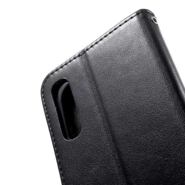 Samsung Galaxy A50 Skinnetui Med Sommerfugltrykk - Svart Black