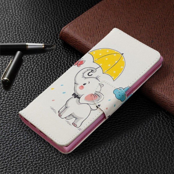 Wonderland Samsung Galaxy Note 20 Ultra flip case - Little Eleph White