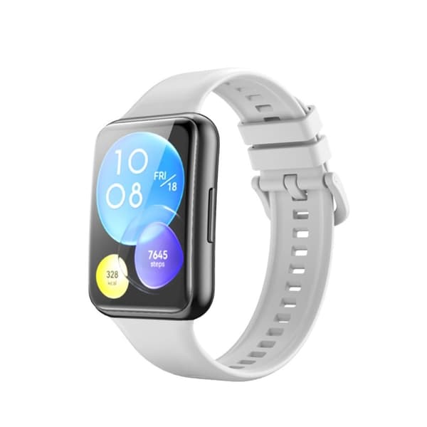 Huawei Watch Fit 2 klokkerem i silikon - Hvit White