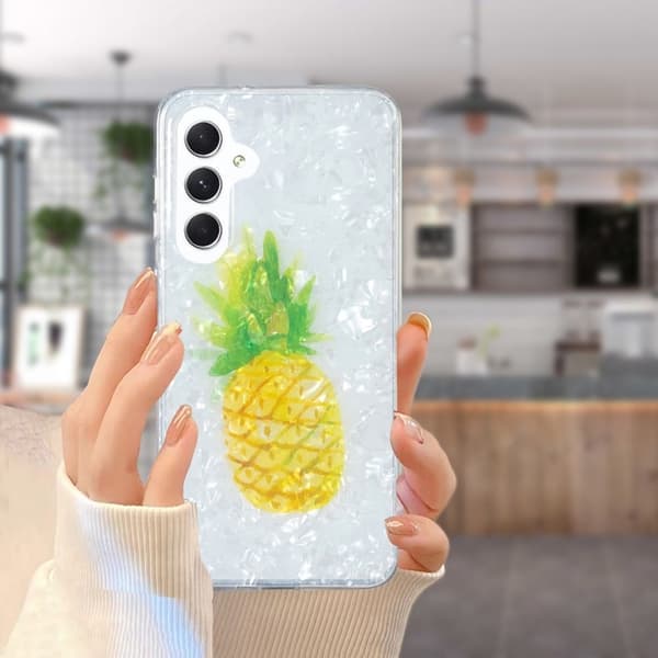 Marble Samsung Galaxy A24 4G Suojakotelo - Pineapple Yellow