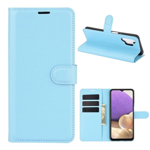 Classic Samsung Galaxy A32 Läppäkotelo - Sininen Blue
