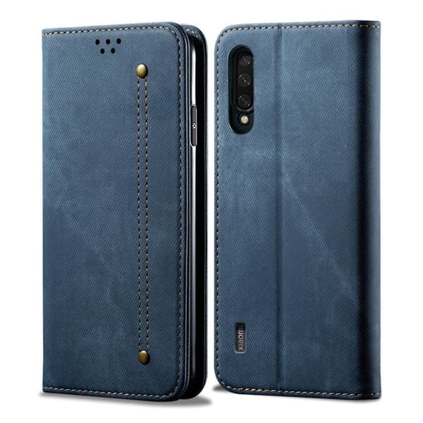 Jeans Xiaomi Mi CC9e / Mi A3 Flip case - Blå Blue