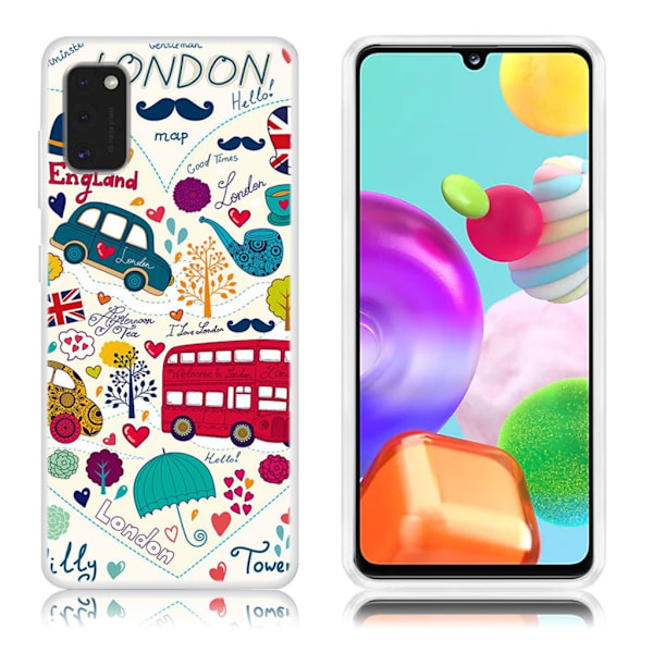 Deco Samsung Galaxy A41 kuoret - London Elementit Multicolor