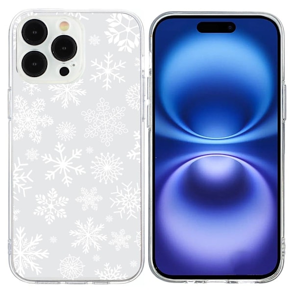 Vibe iPhone 16 Pro Max skal - Snöflinga Vit