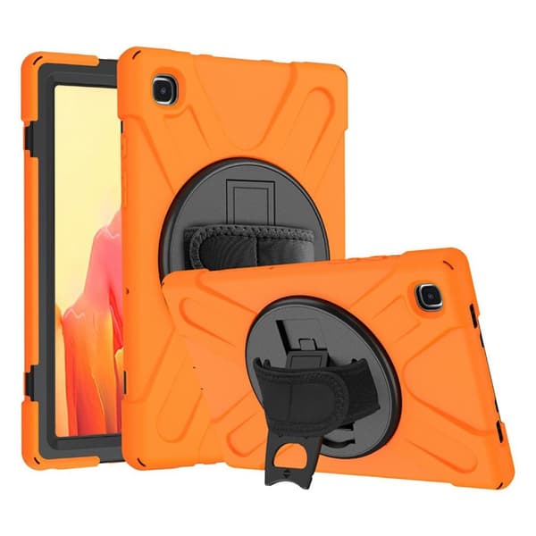 Samsung Galaxy Tab A7 10.4 (2020) 360-graders Silikon Combo Etui - Oransje Orange