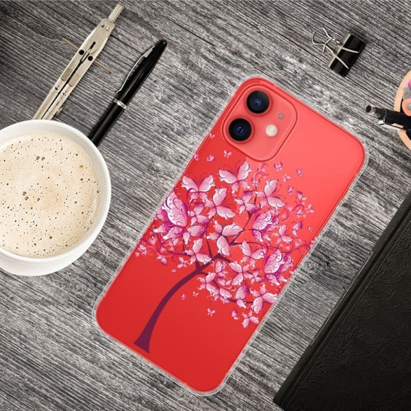Deco iPhone 13 Mini skal - Rosa Blommor Rosa
