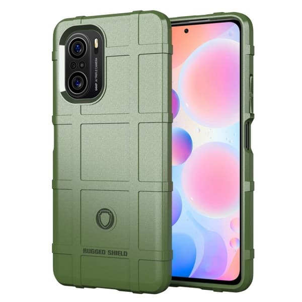 Rugged Shield Etui Xiaomi Redmi K40 / K40 Pro / K40 Pro Plus - Grøn Green