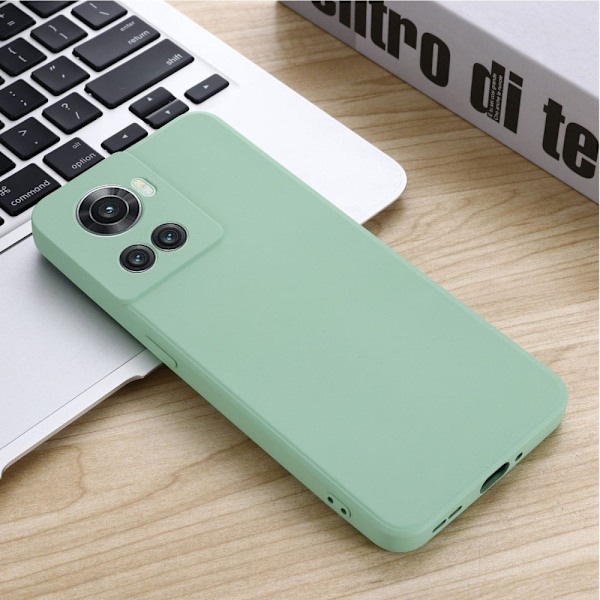 Matte Liquid OnePlus 10R / OnePlus Ace silikone cover - Grøn Green