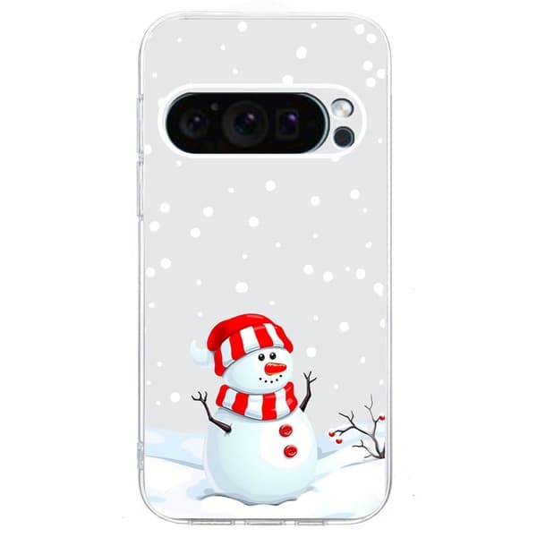 Vibe Google Pixel 9 Pro XL skal - Snögubbe Röd